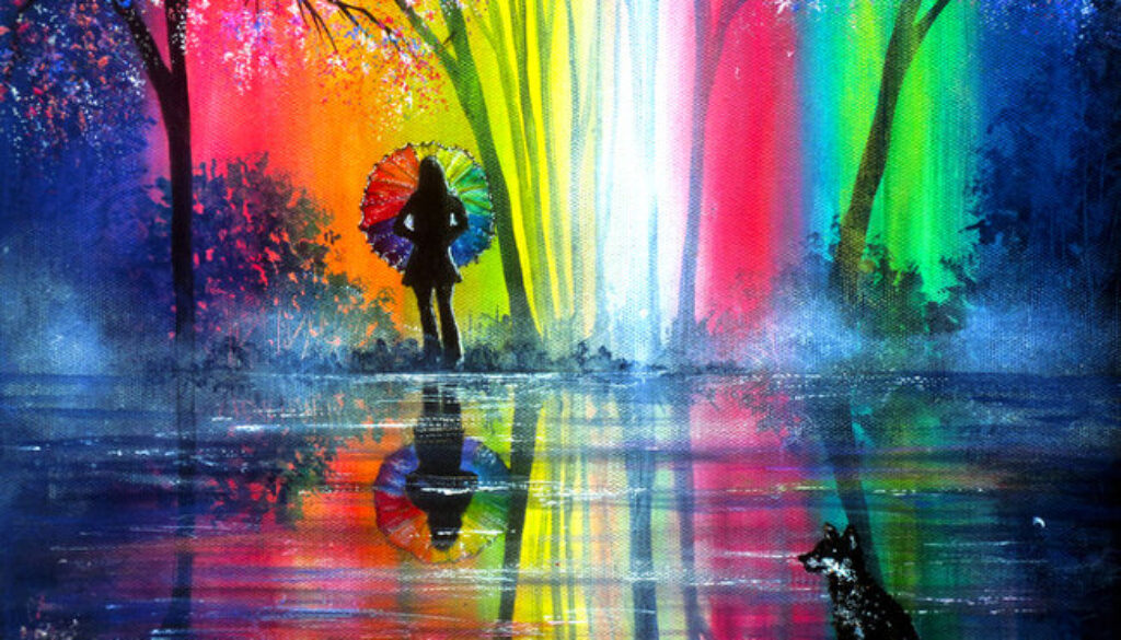 nature-oil-paintings-rainbow_fox